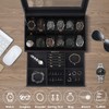 boailydi Watch Box, 12 Slot Watch Case, Mens Jewelry Box