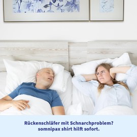 somnipax Shirt Replacement Shirt (Shirt Only, without Roll or Air Cushion) - for Standard + Comfort Variant, Help with CPAP Therapy, Against Sleep Apnea + Snoring, for Men [M]