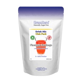 GramZero Pineapple Fandango Zero Calorie Sugar Free Drink Mix, Great For Nutrition Club Loaded Tea, Stevia Sweetened