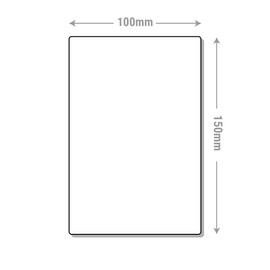V Safety Security Point 5 100 x 150 mm - 1mm Rigid Plastic