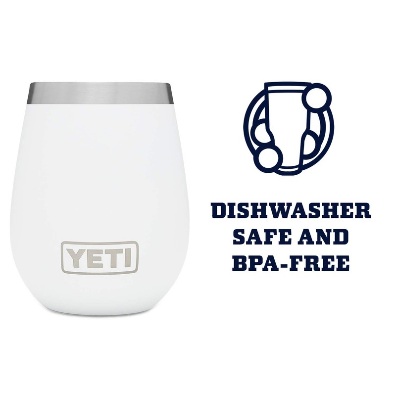 YETI Rambler 10 oz Wine Tumbler, Vacuum Insulated, Stainless Steel