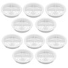 10 x White Plastic 70mm Round Soffit Air Vents/Upvc Push