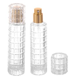 YWG Stone 30ml/1oz Glass Empty Bottle Gold Nozzle Refillable Perfume Atomizer Spray Perfume Bottles Cologne Portable Fragrance Fine Mist Dispenser for Travel