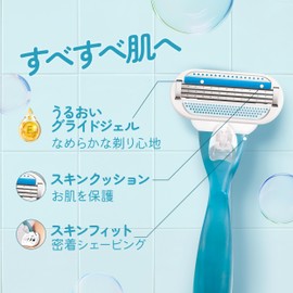 Venus Smooth Skin Replacement Blades, Set of 3, For Smooth Skin, Women's Razor, Smooth