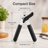 Stainless Steel Manual Can Opener with Ergonomic Non-Slip Handles, Multifunctional
