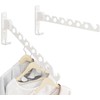 dancrul Wall Mounted Clothes Drying Rack, Wall Clothes Hanger Hook