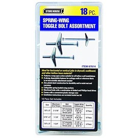 Storehouse Toggle Bolt Assortment, 18 Piece