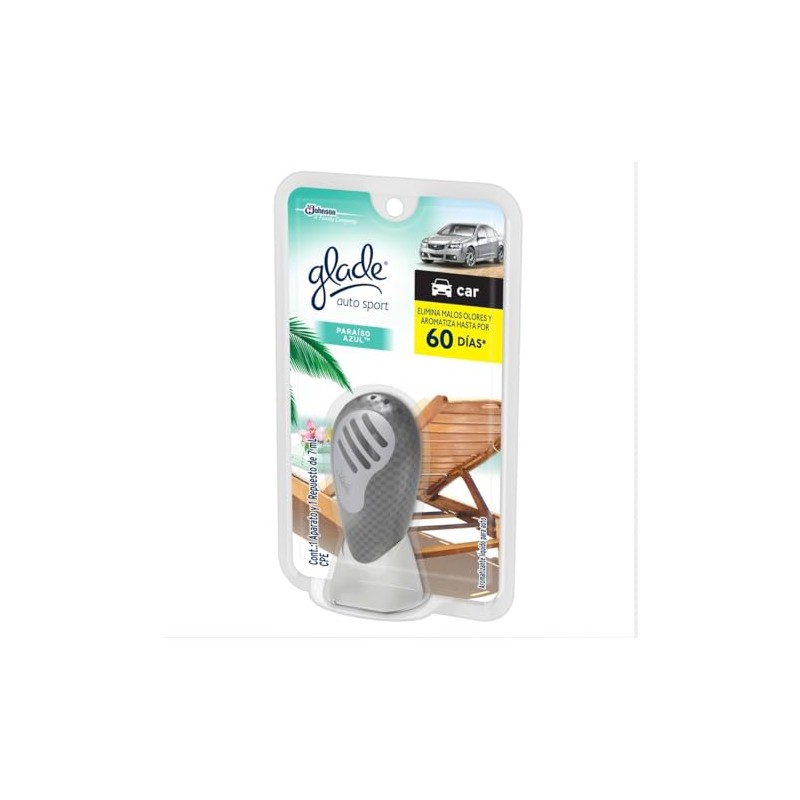 Glade Aromatizante de Ambiente Continuo para Auto, Aparato con Repuesto,