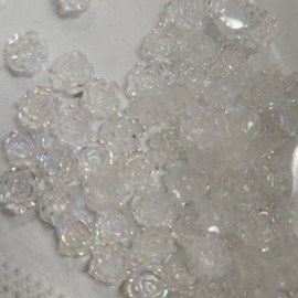 Aurora rose parts, 2 types, 10 pieces each, choose, white, 1 set, white 10 pieces / 오로라 장미파츠 2종 각 10개입 택일, 화이트, 1세트, 화이트10개입