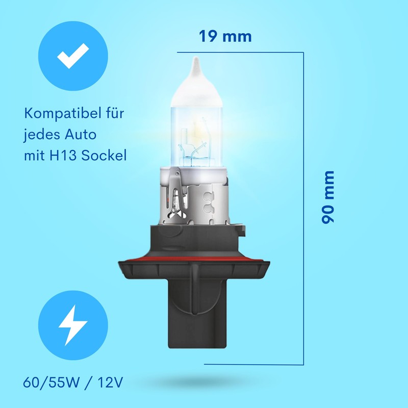 Diamond Vision 2x H13 12V 55W | 4200K extra bright|