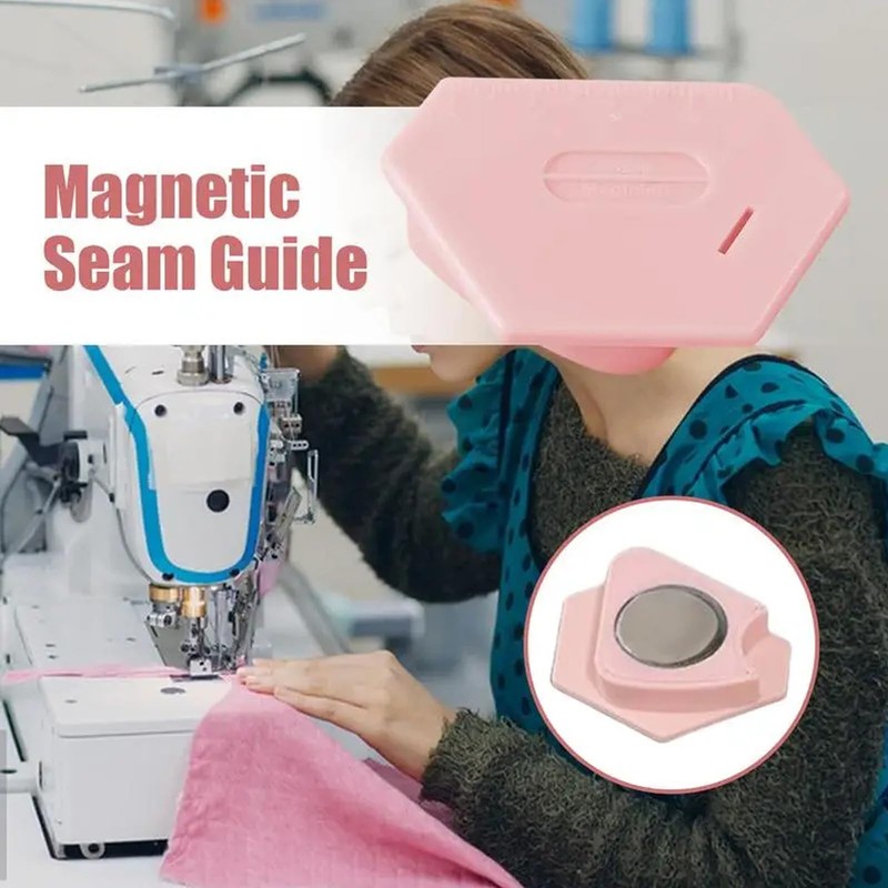 YICBOR Magnetic Seam Guide for Sewing Machine, Polygonal Multifucntional Seam