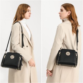 Miss Lulu Handbags for Women Cross Body Bags Ladies Fashion Shoulder Bag Girls PU Leather Top Handle Bag