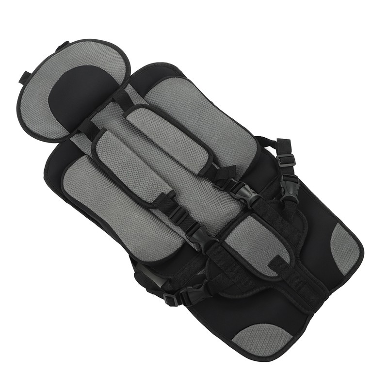 Children Safety Seat Simple Car Portable Seat Foldable Adjustable Strap