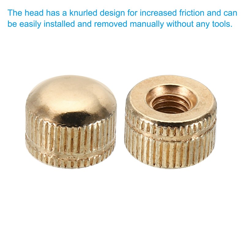 PATIKIL M6x11x14 Cap Nut, 15 Pcs Acorn Nut Screw Knob