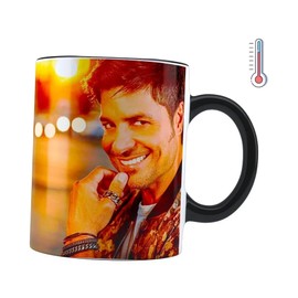 Taza Mágica Chayanne | Artista | Cambia de color | Para Café o té | Cerámica Blanca 11 oz