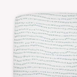 Little Unicorn Fitted Crib Sheet | Super Soft | Sized for Standard Baby Crib Mattress & Toddler Bed | Cozy Bedding Sheet for Boys and Girls | Machine Washable | 52” x 28” x 6” (Stone Stripe)