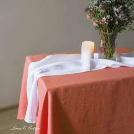 Linen & Cotton Hygge Tablecloth 100% Linen, 140 x 200cm