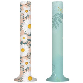 2 Pieces Tower Fan Dust Cover, Vertical Fan Dustproof Protection Cover for 39-53 Inch, Household Stand Fan Romantic Daisy Pattern Decorative Cover