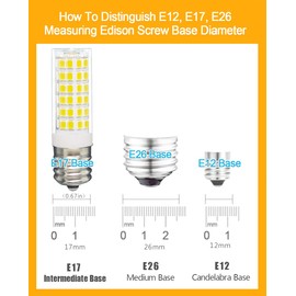 Tupolife KEI d28k 4w kel2812 Freezer Bulb kei d28m kel 2815 ac100-265v 3.8w Refrigerator Light Bulb 5304517886 Replacement E17 Intermediate Base Fridge LED Lamp, Cool White, 2-Pack