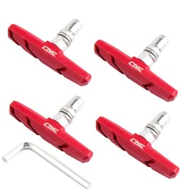 V-Brake Pads 70 mm Bicycle Red 2 Pairs