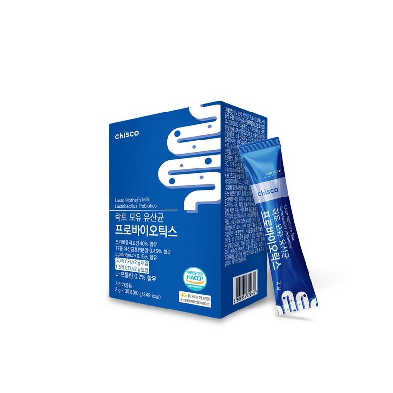 치스코 락토 모유 17종 혼합 유산균 올리고당 프로바이오틱스 스틱 2g