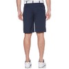 PGA TOUR Men's Double Pleat Expandable Golf Short, Black Iris,
