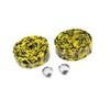 REPAIROCK 2pcs Yellow Black Foam Camouflage Design Handlebar Grip Tape
