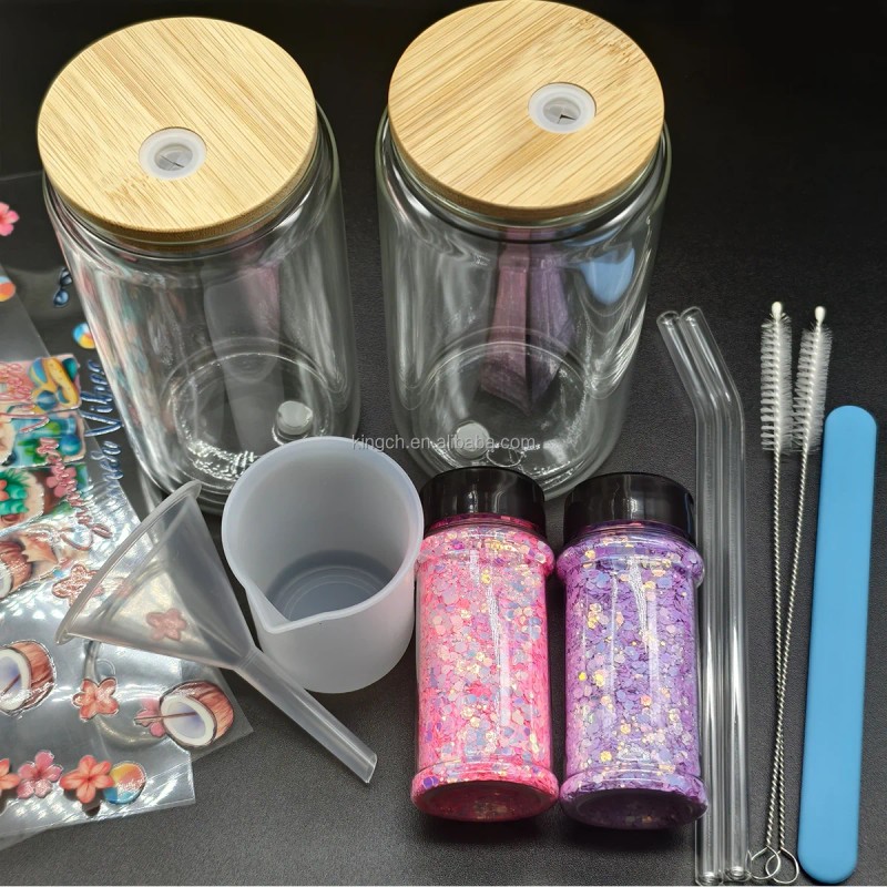 Snow Globe Tumbler DIY Kit s 16 oz Double Wall