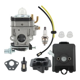 Carbhub WYK-74 Carburetor Fit for Husqvarna 145BT Walbro WYK-74 WYK-74-1 Kawasaki TE45DX Blower with Air Filter Box Spark Plug