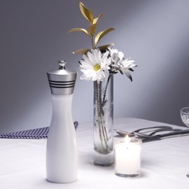 Chef Specialties 8.5" Alumina Pepper Mill, White