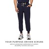 FIGS Tansen Jogger Scrub Pants for Men - Navy Blue,