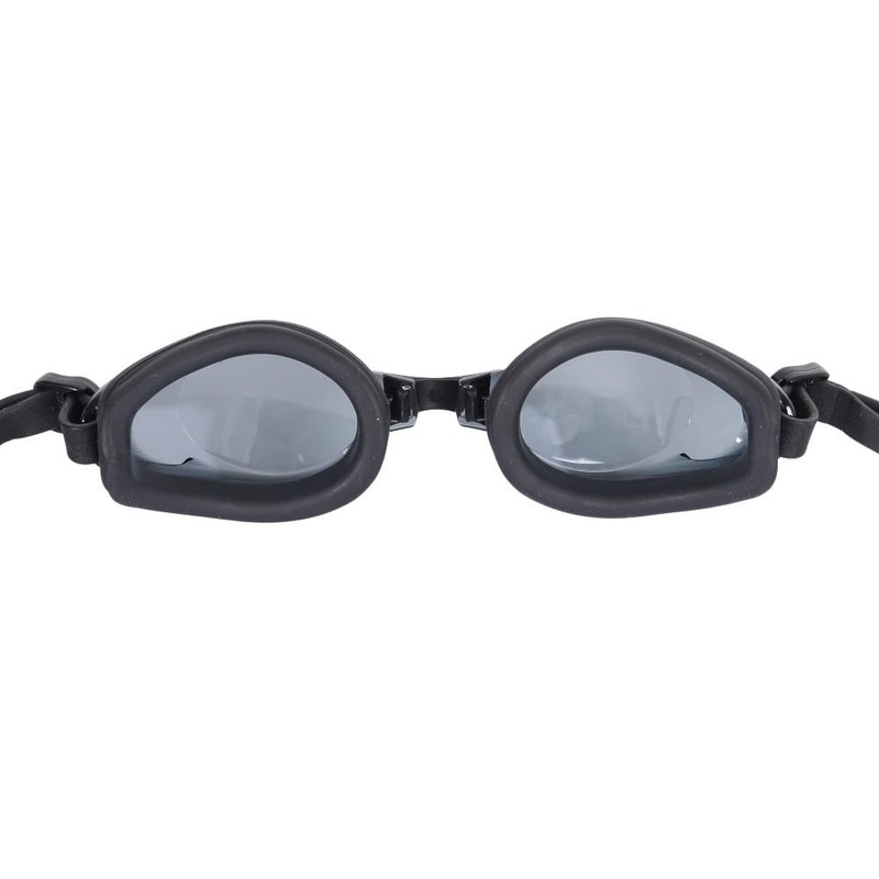 Swans TK-SWRV-008N BK Swimming Goggles, Fitness Goggles, Cushioned, BK (Black/FF/Men's)