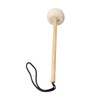 Bstinay 1.6x36cm Beige Gong Mallet Wooden Core with Velvet Head