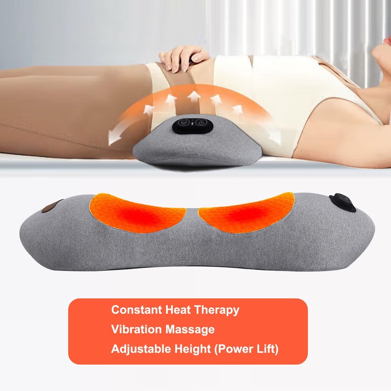 Zhaotingrui 3 in 1 Back Massager, Electric Lumbar Support Pillow
