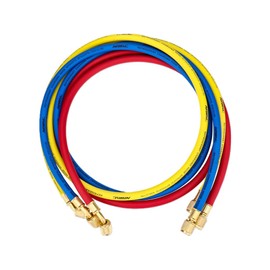 NAVAC NH5S - 1/4in Charging Hose Set, 5ft Long (Red, Yellow, Blue)