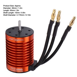 RC Brushless Motor F540 3300KV Waterproof Internal Rotation 4 Pole 12 Slot Sensorless Brushless Motor for 1/10 Brushless Car
