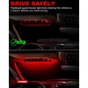HLauto 6Z4J Emergency Dash Strobe Lights: 2x16.8 inch Red Safety
