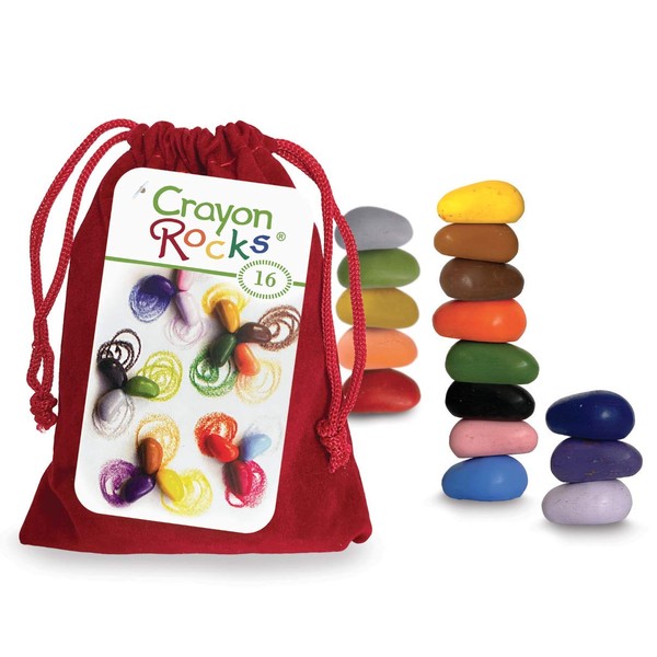 Crayon Rocks 16 Colors (Red Velvet Bag)