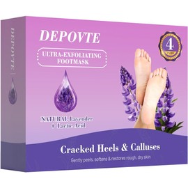 Oerbios Foot peel Mask, 4 Pair Lavender
