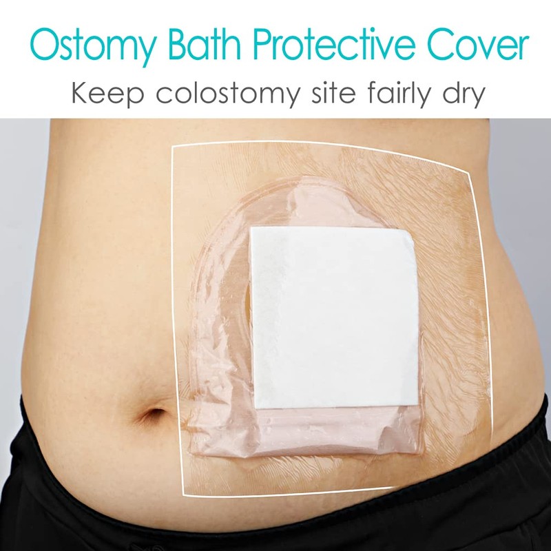 Ostomy Shower Cover Waterproof Ostomy Bag Covers Shower Guard Stoma