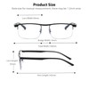 KISSOUL Photochromic Progressive Multifocus Reading Glasses Anti-blue Light Transition Multifocal