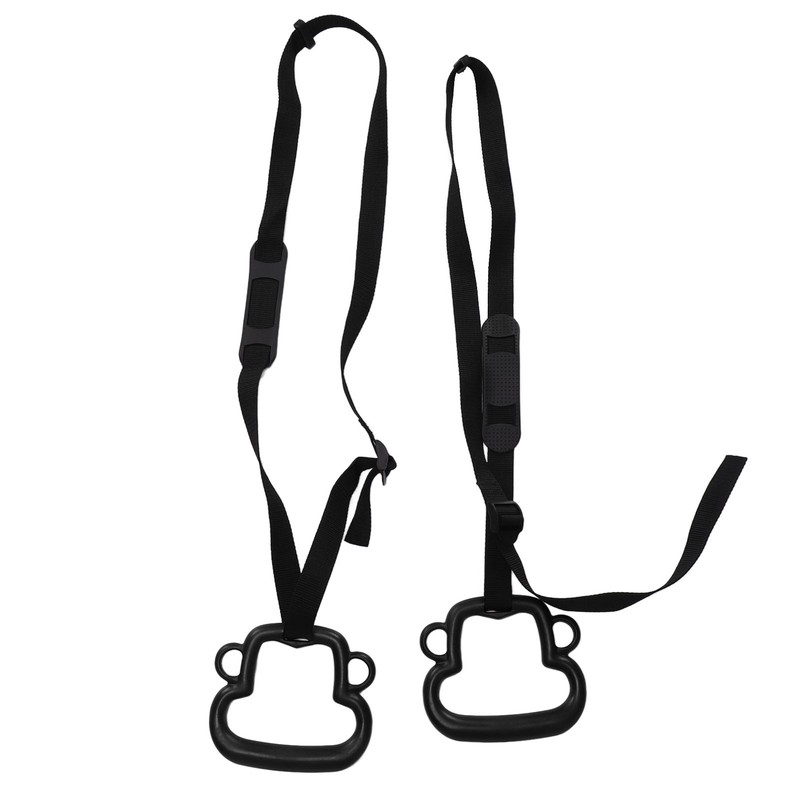 2Pcs Kids Gymnastic Rings Monkey Shape Load Bearing 150KG Ergonomic
