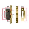 TSS 3 Lever Mortice Sash Lock for Internal Doors 3"