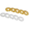 newgen medicals Massage Ring:10 Set Acupressure Finger Massage Rings Gold