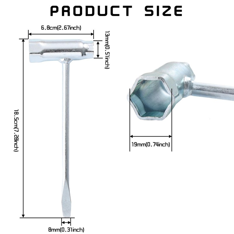 Mythosurge 2 Pack Spark Plug Spanner Tool, Chainsaw Wrench and