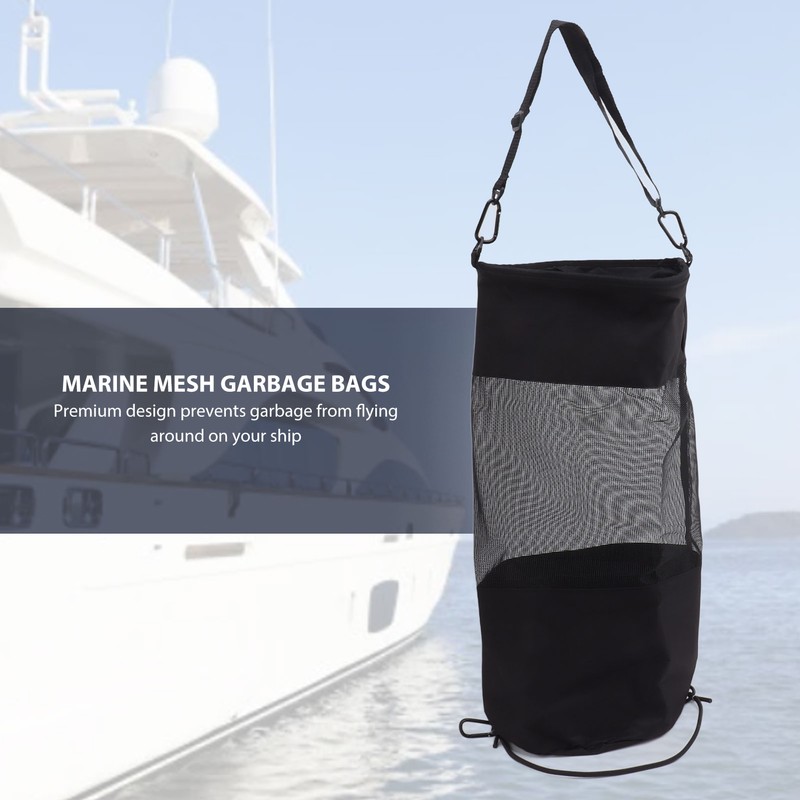Boat Trash Bag Cylinder Shape Large Capacity Leakage Proof Folding