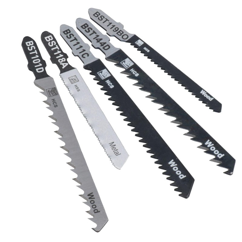 100pc T Shank Fitting Jigsaw Cutting Blades Set for Plastic