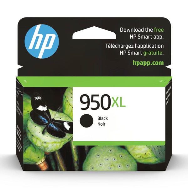 HP 950XL | Ink Cartridge | Black | Works with HP OfficeJet Pro 251dw, 276dw, 8100, 8600 Series | CN045AN