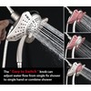 GRICH 2.5GPM Shower Heads with Handheld Spray Combo: 2 in