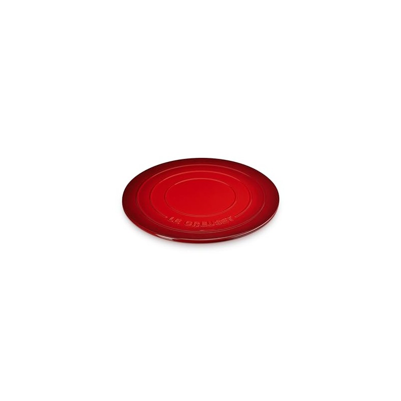 Le Creuset Stoneware Round Pizza Stone, 15 in., Cerise